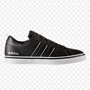 Black/silver logo Adidas shoes (Women’s size 7)